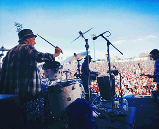 Voice of the Wetlands Allstars on stage at the New Orleans Jazz and Heritage Festival April 2014